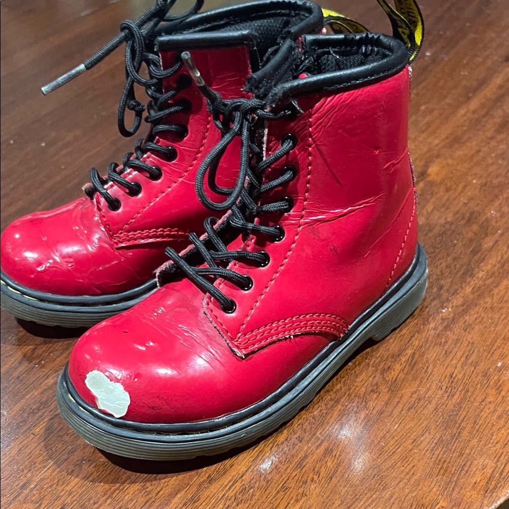 Dr. Martens Kids Cherry Red Boots
